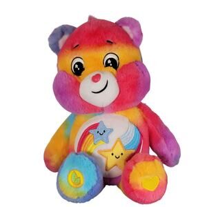 Care Bears Dare to Care Bear 14" Plush 2023 Basic Fun Rainbow Stars Plushy